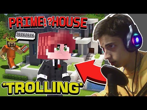 😂პრაიმ ჰაუსი Minecraft-ში! *TROLLING*