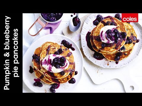 Pumpkin & Blueberry Pie Pancakes