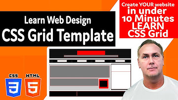 How to setup a website in less than 10 minutes with CSS grid responsive modern WebPage Setup