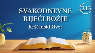 Svakodnevne riječi Božje: Spoznaja Božjeg djela, Odlomak 213