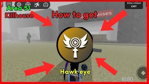 How to get hawk eye Badge On Survive and kill The killer in Area 51 [ROBLOX]