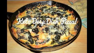 Low Carb Keto Pizza Recipe - Deep Dish Keto Pizza Recipes