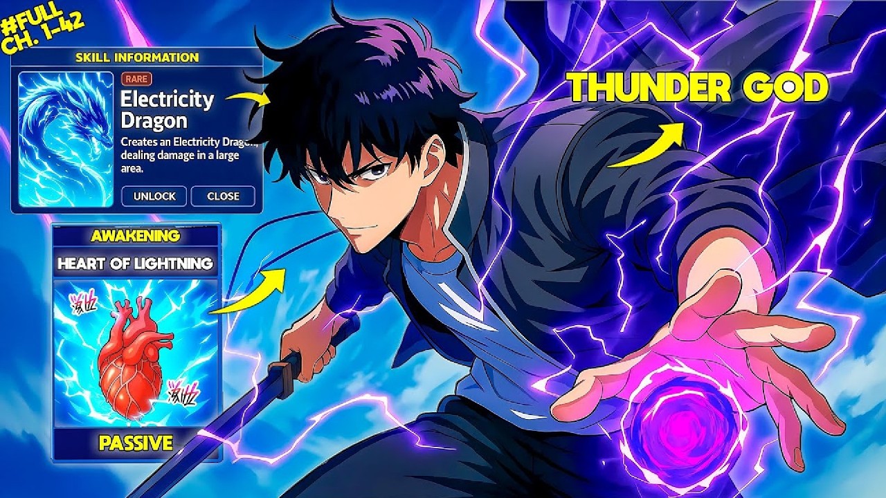 He Possessed an E-Rank Skill, Yet Awakened the SSS Thunder God Power ...