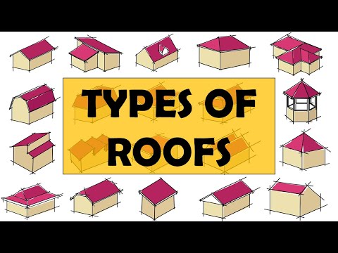 Video: Types of roofs, their designs and features