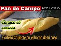 ✅ Cómo hacer #PAN CASERO PAN DE PUEBLO Esponjoso y de Corteza Crujiente 👉 Truco Con Agua Hirviendo