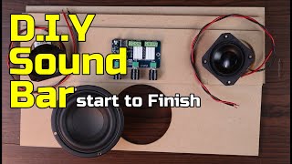 2.1 Sound Bar with Subwoofer Speaker Build | from start to finish