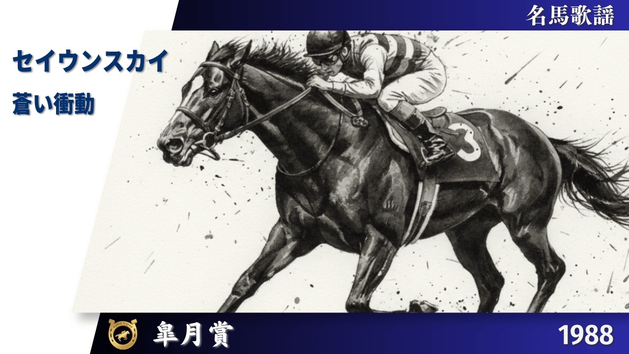 セイウンスカイ | 蒼い衝動 | 1998年 皐月賞【名馬歌謡】｜Gallop Legend