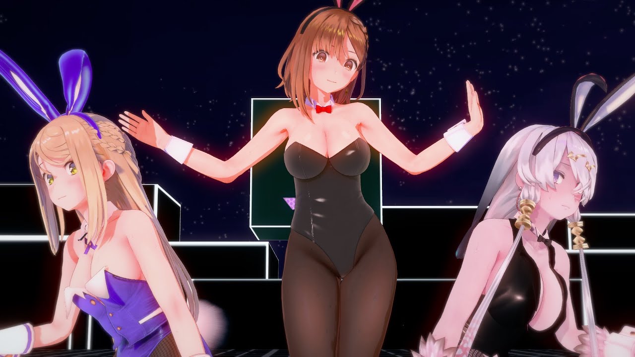【MMD】えちえちバニーのライザ・クラウディア・リラで『PASSION』 1080p [KKVMD]