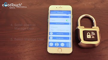 eGeeTouch - How to Add & Delete User - Smart Padlock 2nd Gen