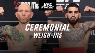 UFC Jacksonville: Ceremonial Weigh-In