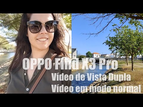 OPPO Find X3 Pro - Vídeo de Vista Dupla e modo normal