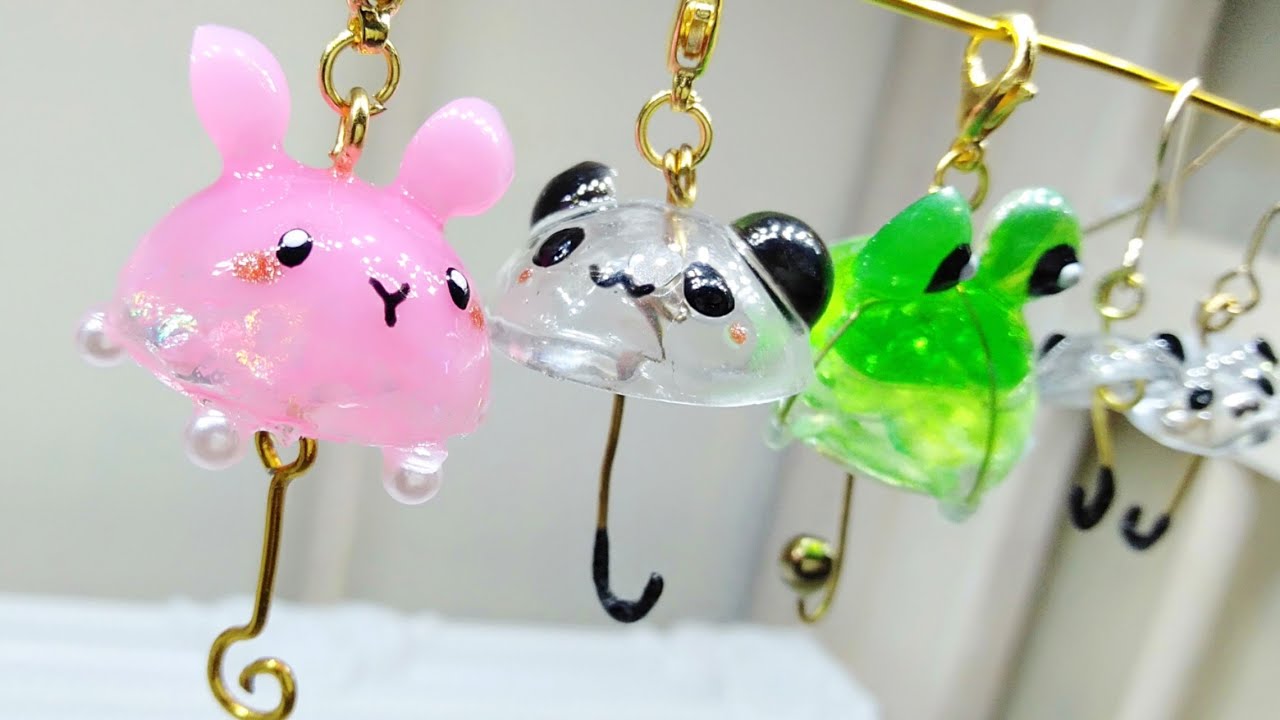 レジン】キュン♡とする傘チャーム - YouTube