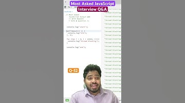 (Q-52) Most asked JavaScript Output interview questions and answers #javascript #interview