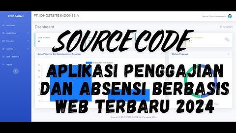 Source Code   Aplikasi Penggajian dan Absensi Berbasis Web Terbaru 2024