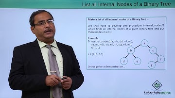 Artificial Intelligence - List all Internal Nodes of Binary Tree