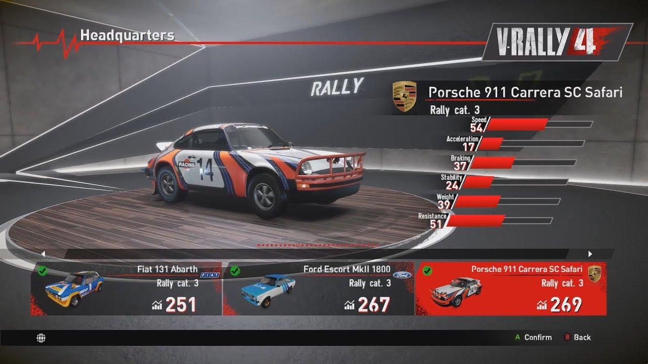 V-RALLY 4 - Cars Showroom Part 3 - Rally - YouTube