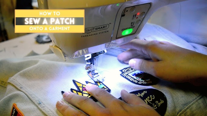 Add patch to backpack no sewing or ironing! 