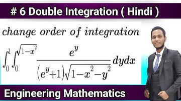 #6 Double Integration : Change Order Of Integration Then Evaluate : Engineering Mathematics By Vivek