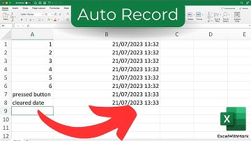 Automatically Add Date & Time After Data Entry! | Excel Tutorial