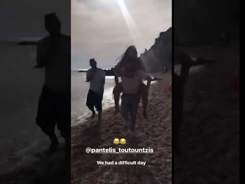 Ελένη Φουρέιρα: Στην παραλία την ημέρα της γιορτής της