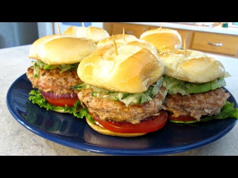 Turkey Burger Sliders - Speedy Cooking Videos - PoorMansGourmet