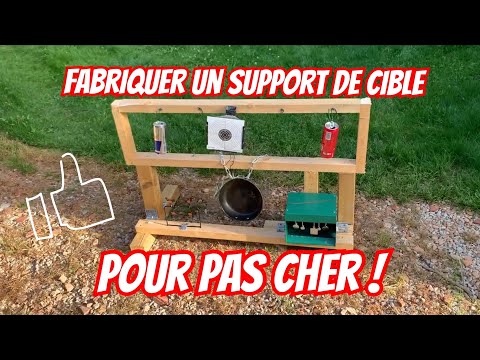 Fabriquer son Support de cibles , Canettes , Gong pour PAS CHER