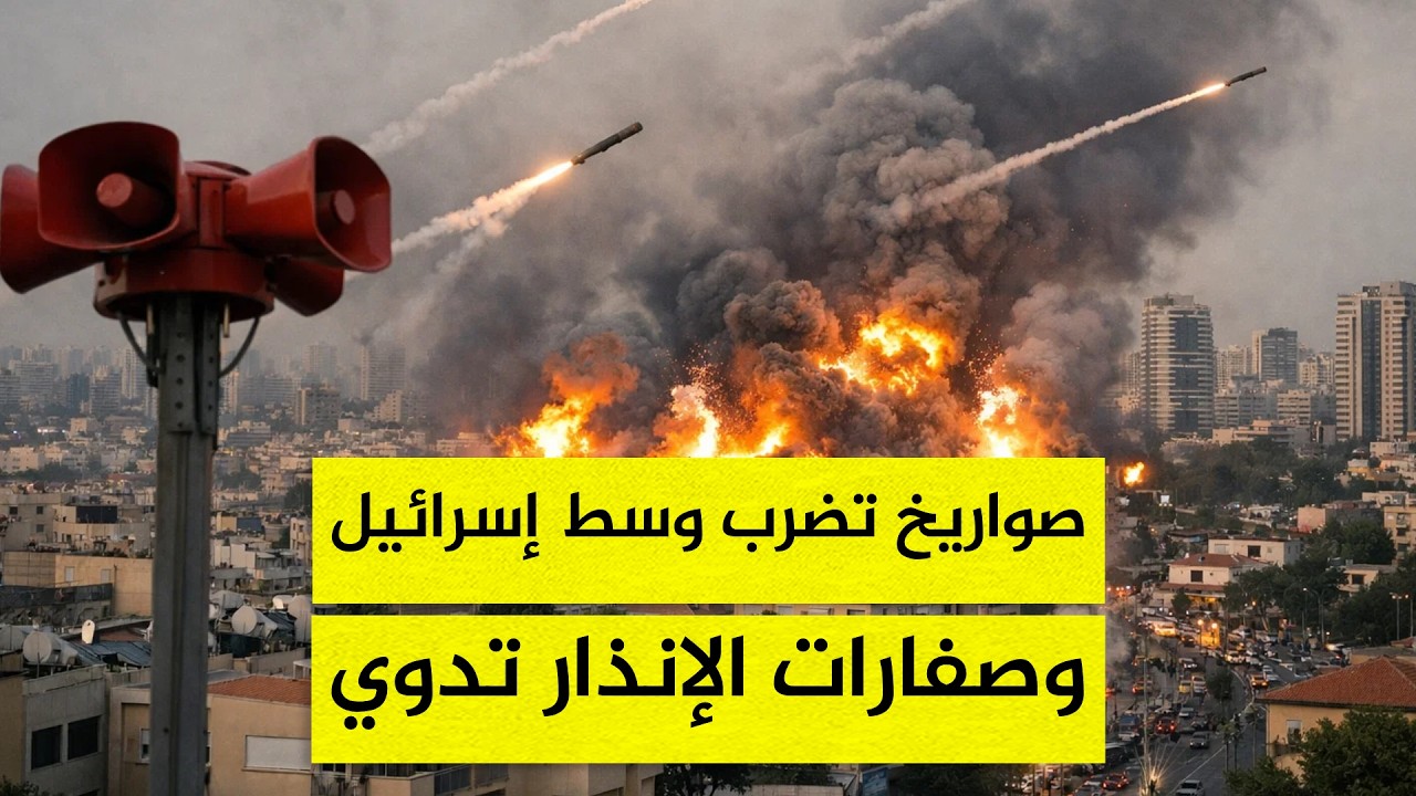 قصف متزامن يهز تل أبيب.. صواريخ من إيران ولبنان تضرب وسط إسرائيل