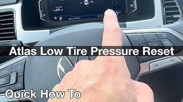 Hoe het lampje voor lage bandenspanning op een Volkswagen Atlas te resetten