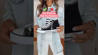 How to Style High Top Sneakers | Converse Sneakers | Chuck Taylor All Star Sneakers #stylingtips