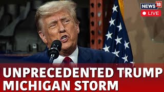 Donald Trump LIVE | Trump's Rally Attracts Thousands To Michigan | Trump Speech | News18 | N18L