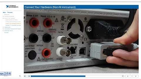 LabVIEW NXG Core 1: 4 FIRST MEASUREMENT NON NI INSTRUMENT