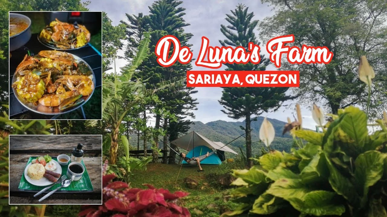 DE LUNA'S FARM PICNIC AND CAMPING GROUNDS SARIAYA, QUEZON SOLO CAMPING YouTube