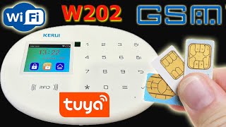 БЕСПРОВОДНАЯ WIFI GSM сигнализация KERUI W202 Tuya Smart, Smart Life