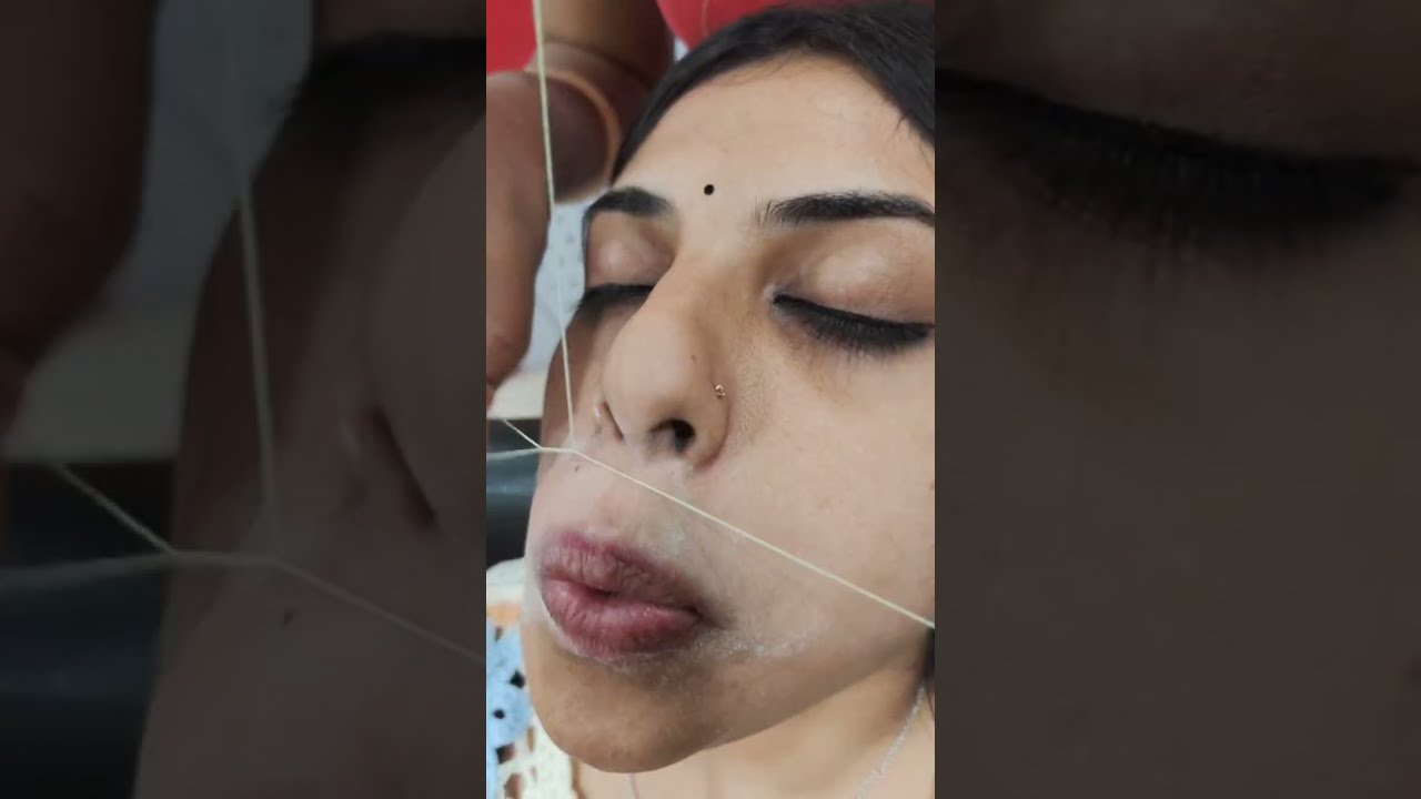 Dazzler Hair & Beauty Hub is live upper lip threading karana sikhe | unwanted hair removal technique