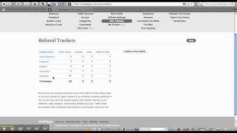 How To Track Traffic To Your HubPage Hubs
