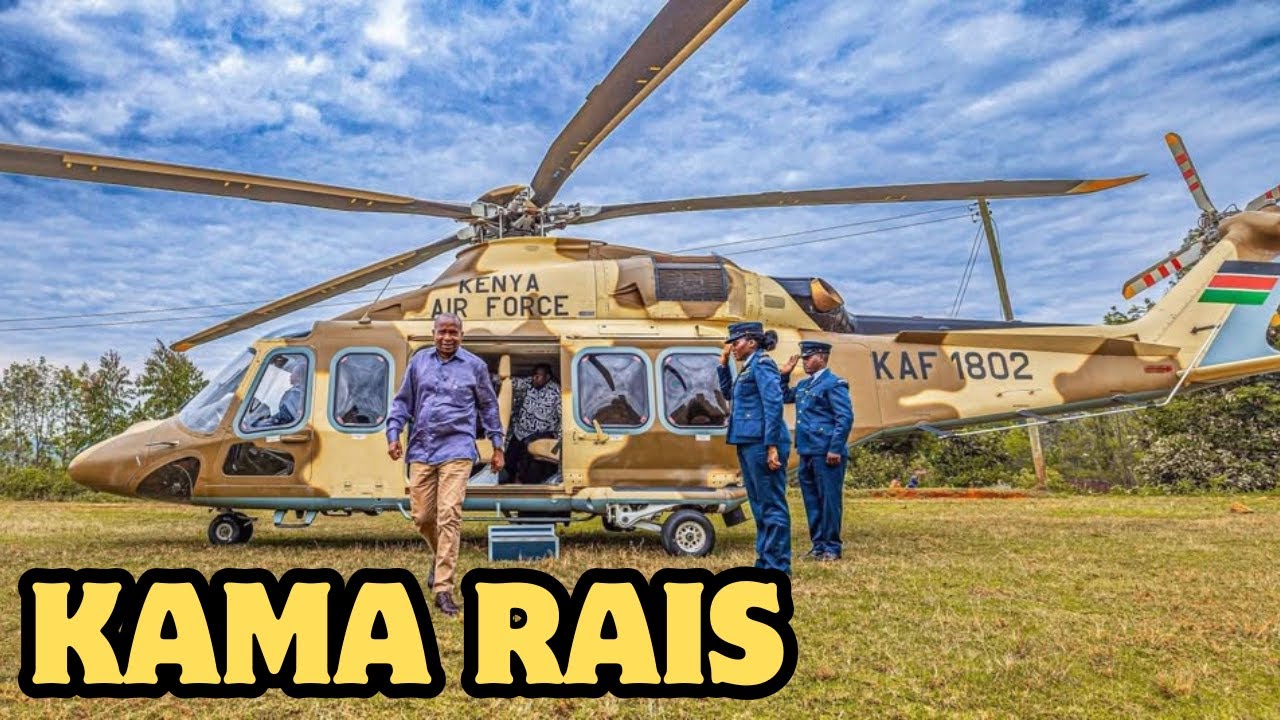 Watch how DP Kindiki landed in Ganze, Kilifi using a Presidential Kenya Air Force Chopper!!