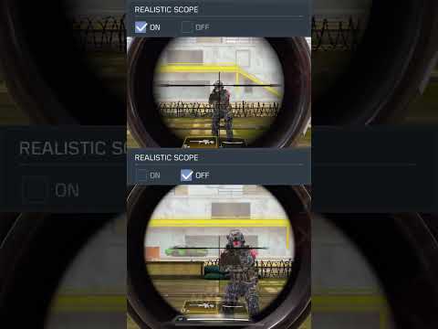 Realistic Scope Comparison - CODM #shorts #codm #codmobile #mobilegaming #fps #settings #aim