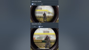 Realistic Scope Comparison - CODM #shorts #codm #codmobile #mobilegaming #fps #settings #aim