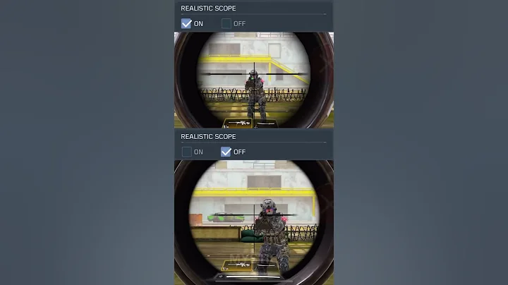 Realistic Scope Comparison - CODM #shorts #codm #codmobile #mobilegaming #fps #settings #aim