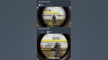 Realistic Scope Comparison - CODM #shorts #codm #codmobile #mobilegaming #fps #settings #aim