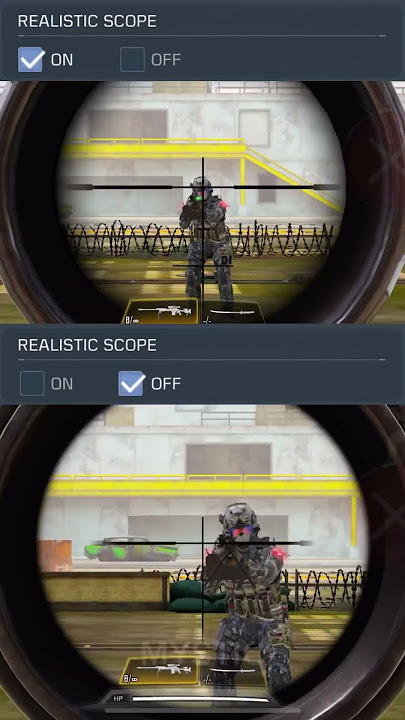 Realistic Scope Comparison - CODM #shorts #codm #codmobile #mobilegaming #fps #settings #aim