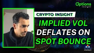 Crypto Options: Implied Vol Deflates as Spot Bounces