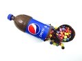 DIY PEPSI CHOCOLATE BOTTLE filled with skittles fun and easy