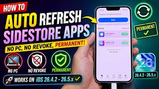 How to AUTO Refresh SideStore Apps (No PC, No Revoke) | iOS 26.4.2 - 26.5.x Net Worth