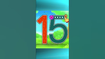 Count & Tracing - 123 Numbers | Learn the shape of number 15 #ytshorts #shorts