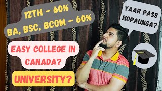 Best Colleges in Canada | Easy Colleges in Canada | Hindi | 2022 | Colleges vs University |