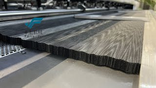 Multi-application pleating machine for black-out blinds and pleated flymesh