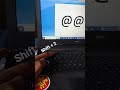 How to Type the @ At symbol @@@ First shortcut #laptop #computer #keyboard #typing #laptop #viral