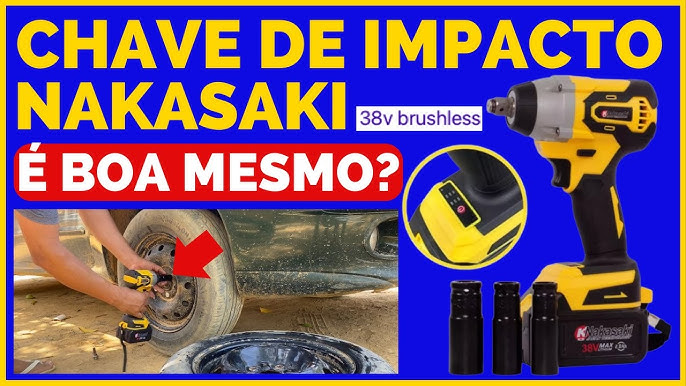 Chave De Impacto Bateria 38v Brushless ProfissionaL 1/2Pol - Nakan - Outros  Ferramentas e Jardim - Magazine Luiza
