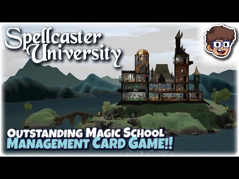 OUTSTANDING MAGIC SCHOOL MANAGER CARD GAME!! | Let's Try: Spellcaster University | PC Gameplay